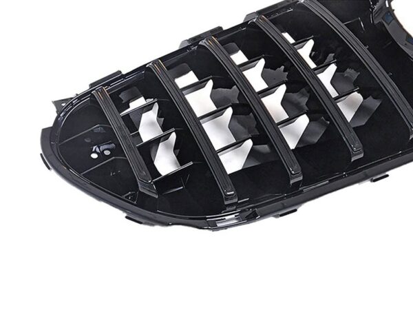 Mercedes-benz e class s213 w213 e63 16-20 gloss black panamericana gt style grille