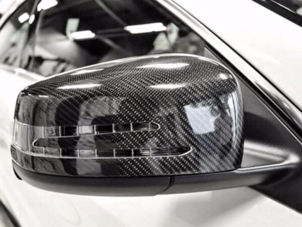 Mercedes-benz a c e s class cls w176 c207 w212 replacement carbon fiber mirror covers