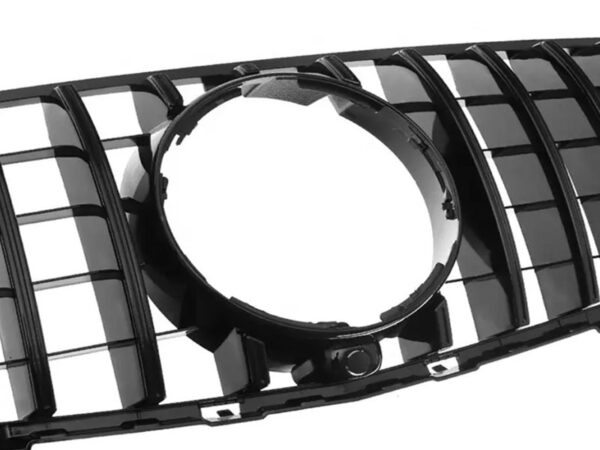 Mercedes-benz glc class x253 15-19 gloss black panamericana gt style grille with cam