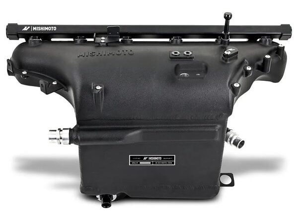 Alternative view of Mishimoto BMW S58 PERFORMANCE CHARGE AIR COOLER MANIFOLD G8X M2 M3 M4