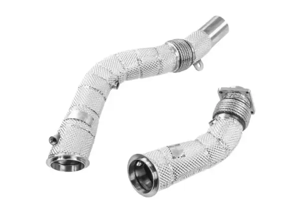 Alternative view of Alpha Competition BMW F87 M2C F80 M3 F82 F83 M4 S55 Catless Downpipes