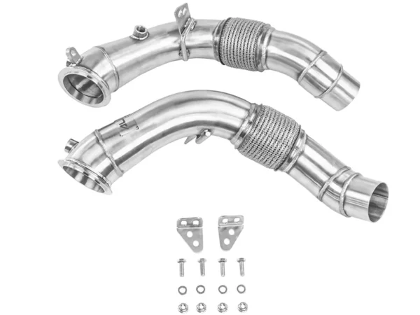 Alternative view of Alpha Competition BMW F10 M5 F06 F12 F13 M6 S63 Catless Downpipes