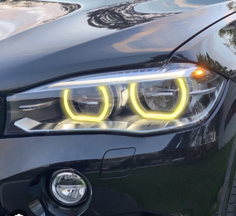 Bmw f15 x5 f16 x6 f85 x5m f86 x6m csl yellow drl led module set - image 5