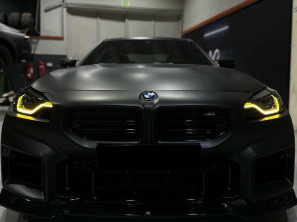 Alternative view of BMW 2 Series G42 G87 M2 CSL Yellow DRL LED Module Set