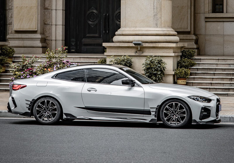 Sooqoo bmw 4 series g22 g23 prepreg carbon fibre side skirts - image 2