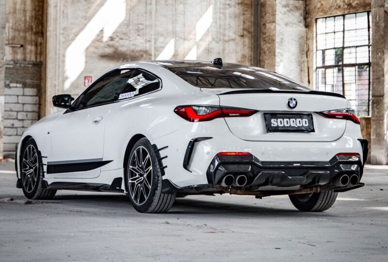 Sooqoo bmw 4 series g22 g23 prepreg carbon fibre side skirts - image 3