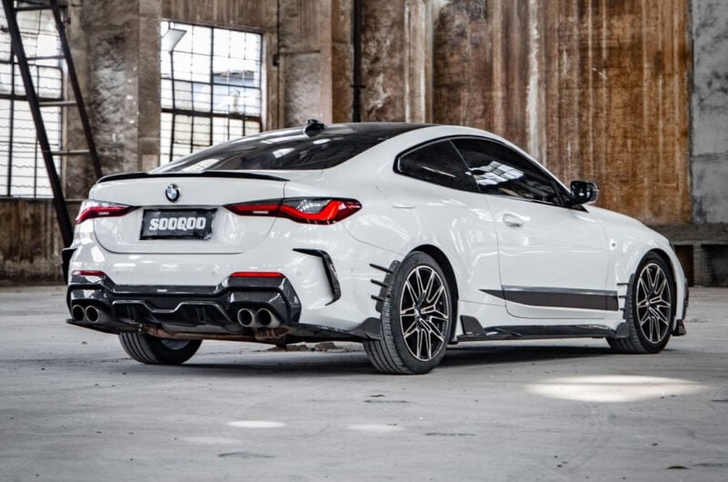 Sooqoo bmw 4 series g22 g23 prepreg carbon fibre side skirts - image 4