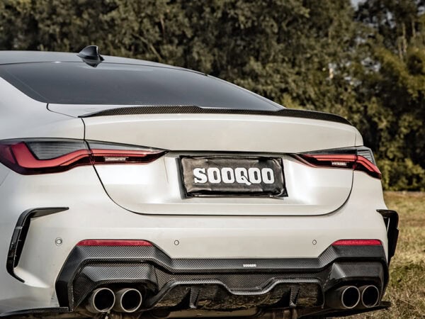 Alternative view of SOOQOO BMW 4 Series G22 G23 Prepreg CARBON FIBRE Rear Bumper Trims