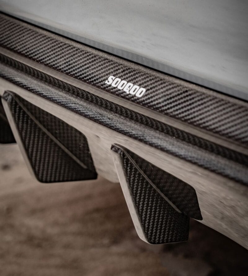 Sooqoo bmw f97 x3m lci prepreg carbon fibre rear diffuser set - image 5