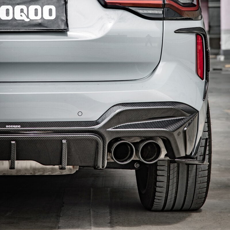 Sooqoo bmw f97 x3m lci prepreg carbon fibre rear diffuser set - image 6