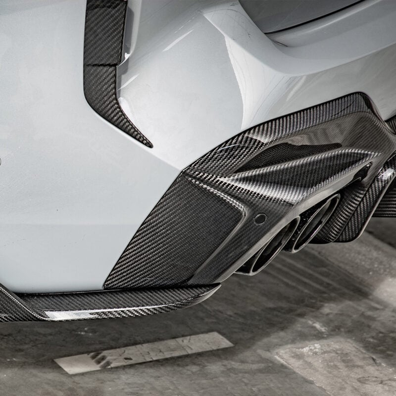 Sooqoo bmw f97 x3m lci prepreg carbon fibre rear diffuser set - image 7