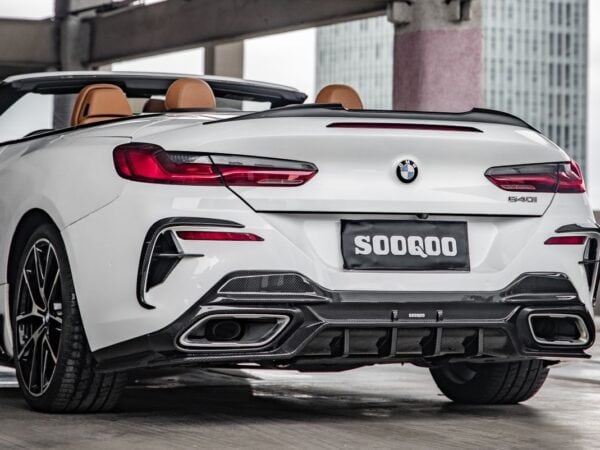 Alternative view of SOOQOO BMW 8 Series G14 G15 Prepreg CARBON FIBRE Rear Diffuser Set