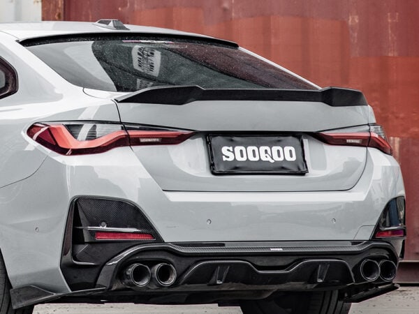 Alternative view of SOOQOO BMW 4 Series G26 Prepreg CARBON FIBRE Rear Bumper Trims