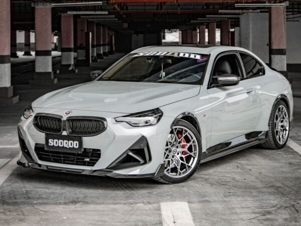 Alternative view of SOOQOO BMW 2 Series G42 Prepreg CARBON FIBRE SIDE SKIRTS