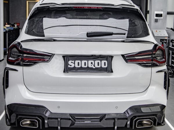 Alternative view of SOOQOO BMW G01 X3 LCI Prepreg CARBON FIBRE Rear Bumper Trims