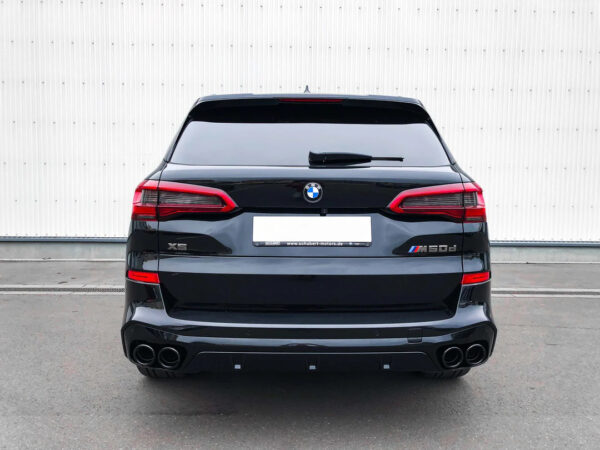 Alternative view of BMW G05 X5 G06 X6 G07 X7 Stainless Steel Shadow Line BLACK CRHOME QUAD Exhaust Tips