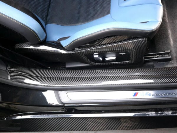 Alternative view of BMW G82 G83 M4 Prepreg CARBON FIBRE Inner Door Sill Trims