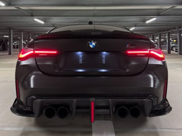 Alternative view of BMW G82 G83 M4 AE VAD CARBON FIBRE Rear Diffuser LED Light