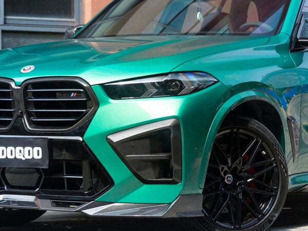 Alternative view of SOOQOO BMW F95 X5M F96 X6M LCI PREPREG CARBON FIBRE FRONT BUMPER TRIMS