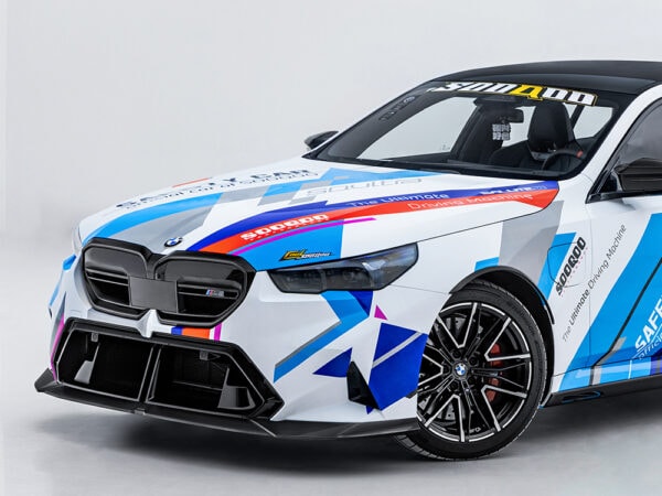 Alternative view of SOOQOO BMW G90 G99 M5 PREPREG CARBON FIBRE SQ-v1 FRONT SPLITTER