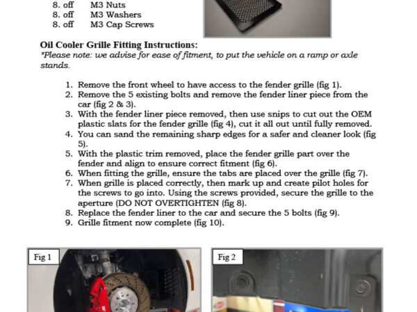 Bmw g8x fender grille fitting instructions 98476. 1724922609 1