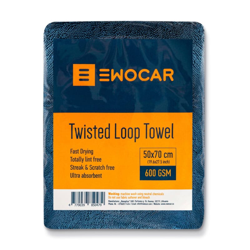 Ewocar twisted loop drying towel