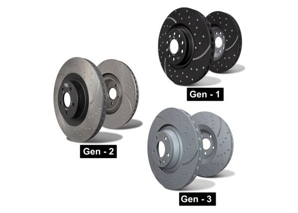 Alternative view of EBC GD903 GD Dimpled & Slotted Rear Brake Discs For BMW E36 E46