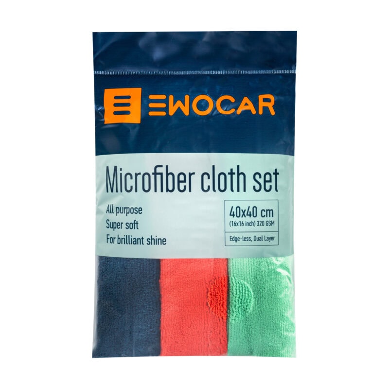 Ewocar microfiber cloth set