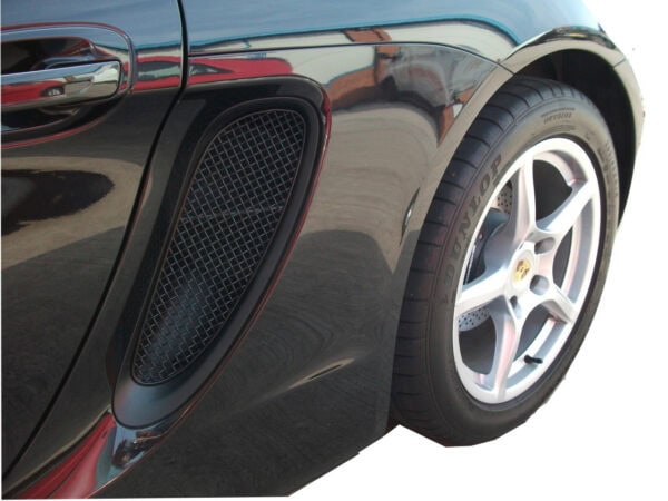 Porsche cayman boxster 981 side vent grille set black 88621
