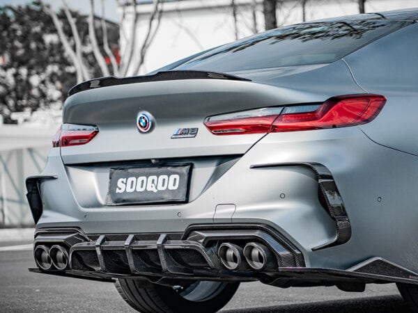Alternative view of SOOQOO BMW F91 F92 F93 M8 Prepreg CARBON FIBRE Rear Bumper Trims