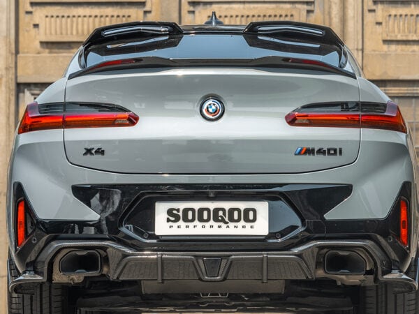 Alternative view of SOOQOO F98 X4M LCI PREPREG CARBON FIBRE ROOF SPOILER