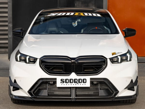 Alternative view of SOOQOO BMW G90 G99 M5 PREPREG CARBON FIBRE SQ-v2 FRONT SPLITTER