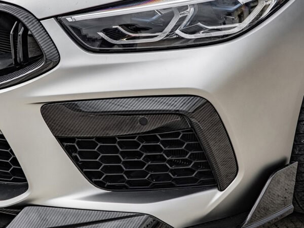 Alternative view of BMW F91 F92 F93 M8 Prepreg CARBON FIBRE Front Bumper Upper Trims