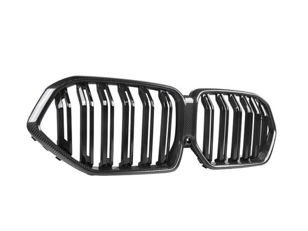 Alternative view of BMW G06 X6 LCI Prepreg CARBON FIBRE Double Kidney Grille