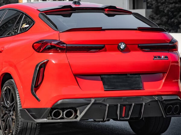Alternative view of BMW G06 X6 F96 X6M PERFORMANCE Style Prepreg CARBON FIBRE Rear Window Trims