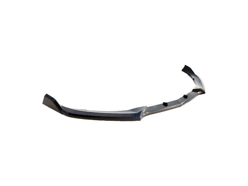 Maxton design gloss black front splitter v. 2 for mercedes-benz amg c63 w205 lci