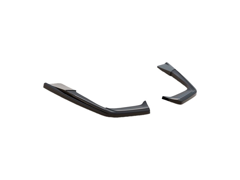 Maxton design gloss black rear corner splitters for mercedes-benz amg c63 c205 lci