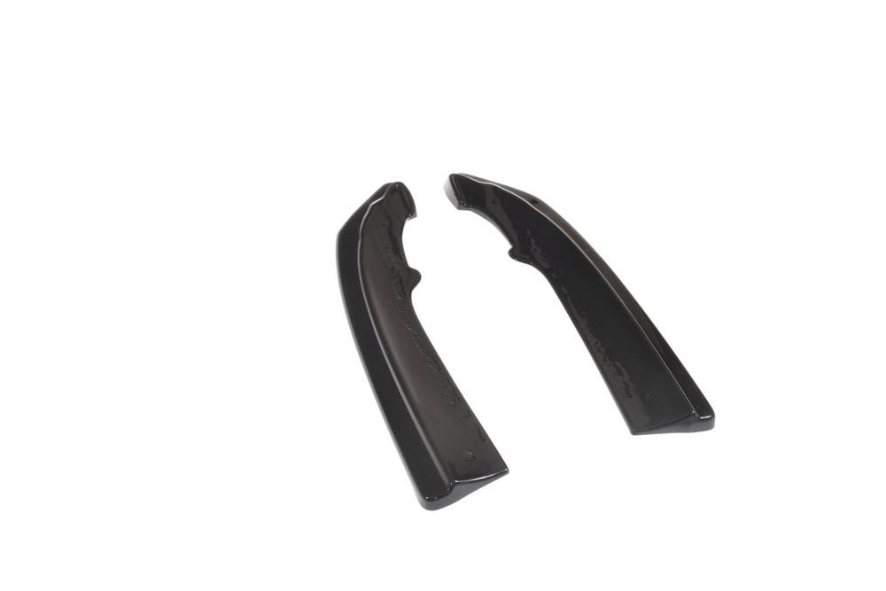 Maxton design gloss black rear corner splitters for mercedes-benz amg w207