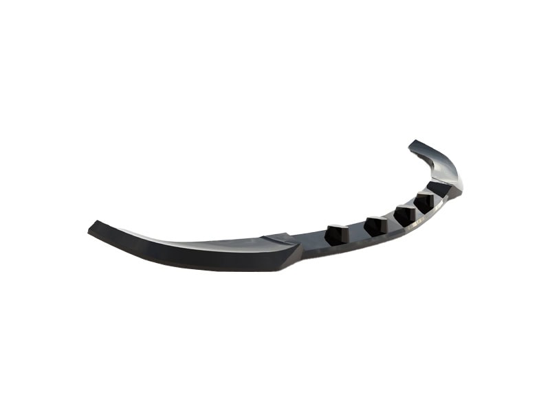 Maxton design gloss black front splitter for mercedes-benz w212 lci