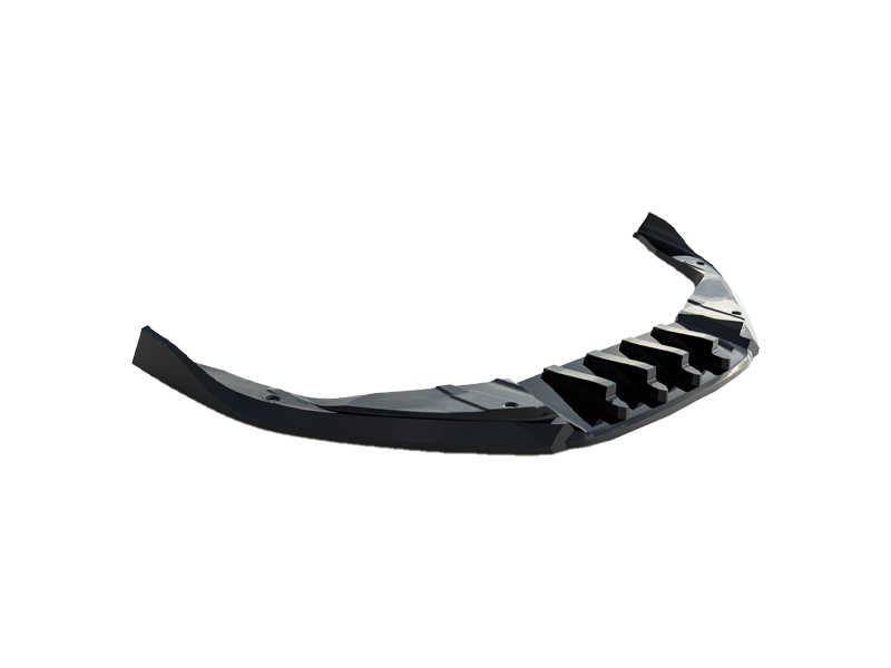 Maxton design gloss black front splitter v. 2 for porsche 718 cayman gts 982c