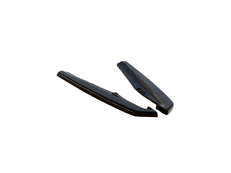 Maxton design gloss black rear corner splitters for porsche panamera 970 turbo facelift