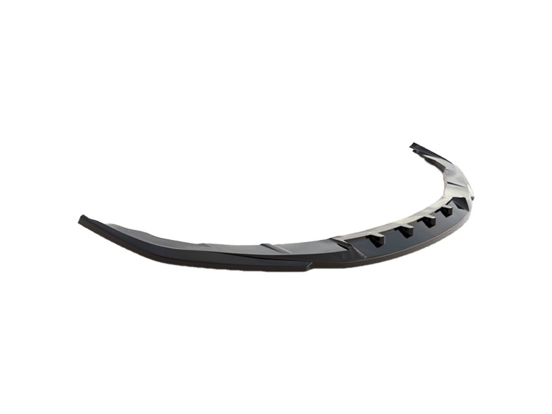 Maxton design gloss black sport style front splitter v. 2 for porsche panamera 970 turbo
