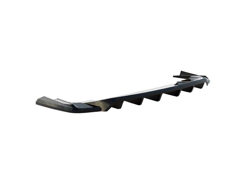 Maxton design gloss black rear diffuser for porsche taycan 9j1 gts mk1