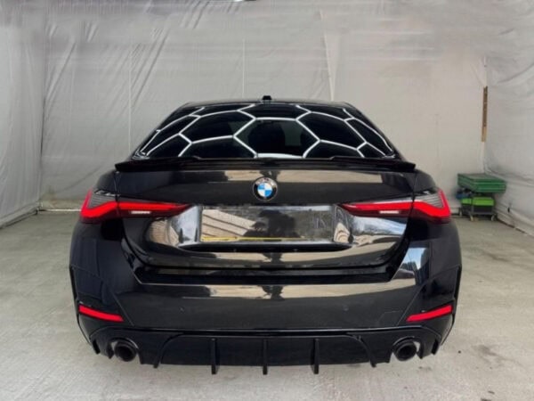 Alternative view of BMW 4 Series M Sport G26 PERFORMANCE Style GLOSS BLACK Rear Diffuser