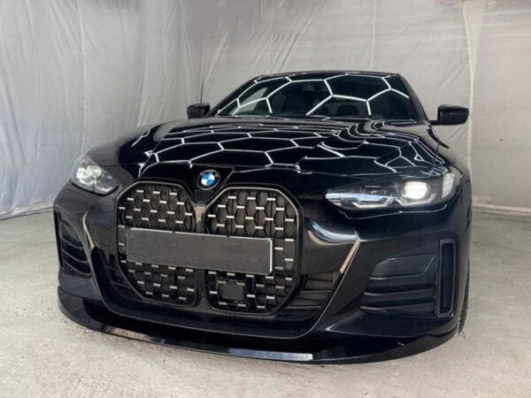 Alternative view of BMW 4 Series M Sport G26 PERFORMANCE Style GLOSS BLACK Front Splitter