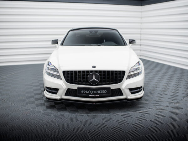 Alternative view of Maxton Design Gloss Black Front Splitter For Mercedes-Benz AMG C218