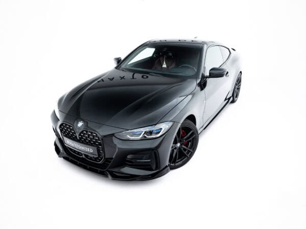 Alternative view of Maxton Design Gloss Black Front Splitter V.2 For BMW 4 Series G22 G23 M440i M Sport LCI