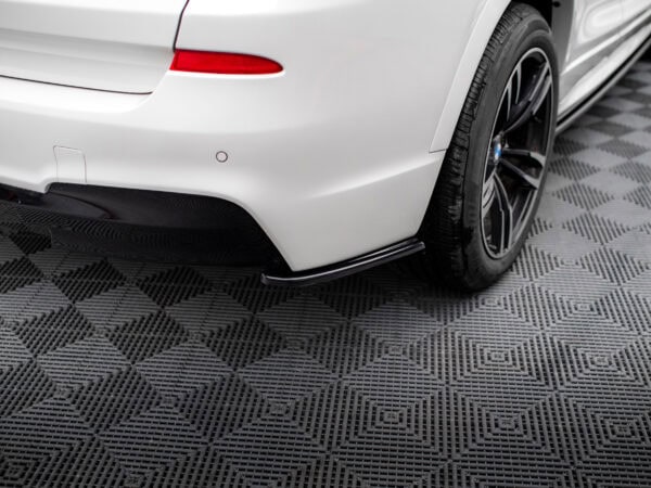 Alternative view of Maxton Design Gloss Black Rear Corner Splitters For BMW X3 F25 M Sport LCI