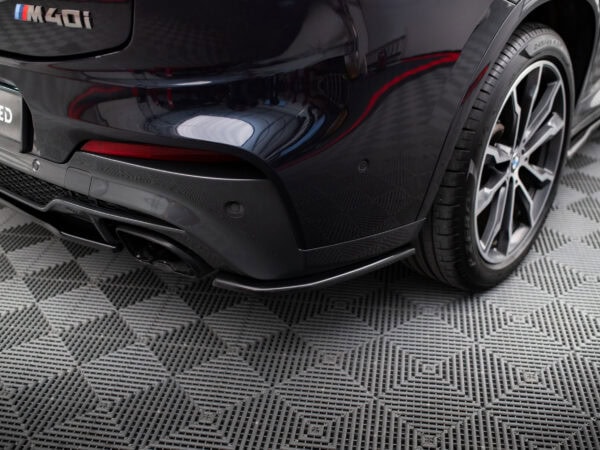 Alternative view of Maxton Design Gloss Black Rear Corner Splitters For BMW X4 G02 M40i