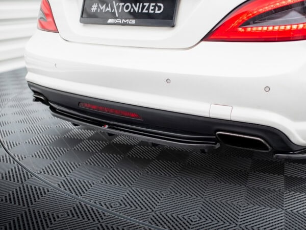 Alternative view of Maxton Design Gloss Black Rear Diffuser For Mercedes-Benz AMG C218